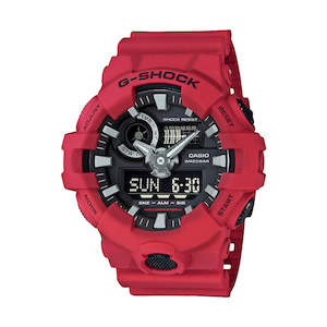 G Shock: G Shock Analogue 700 Big Case,Stopwatch,Red/Black