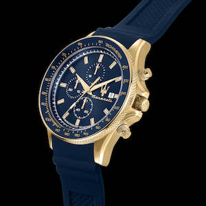 Maserati SFIDA 44MM BLUE / GOLD WATCH