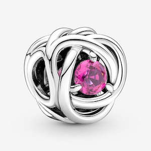 Pandora October Crystal Birthstone Eternity Circle Charm