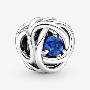 Charms: Pandora September Crystal Birthstone Eternity Circle Charm