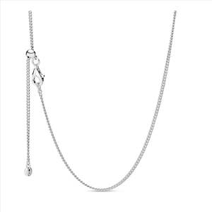 Curb Chain Silver Necklace