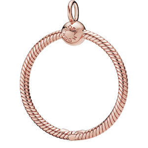 Pandora Pendants: Pandora Moments Rose Medium O Pendant