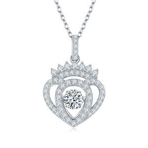 [Beloved] 0.5 Carat D Color Moissanite Necklace in Sterling Silver