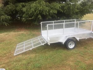 Products: Diamond Trailers 7x4 Single Axle with Ramp - Diamond Trailers
