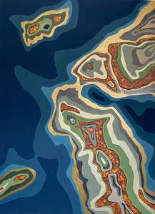 Paintings: (SOLD)Mou Waho - Lake Wanaka