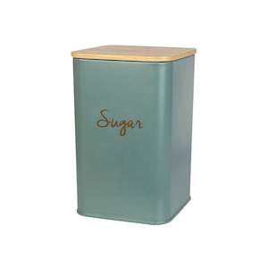 Storage Jar Sugar 140x95mm Square Sage Green