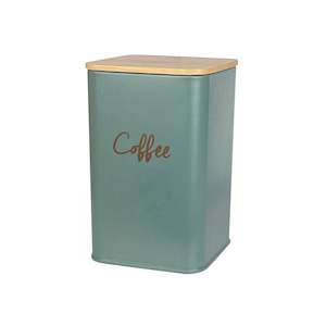 Storage Jar Coffee 140x95mm Square Sage Green