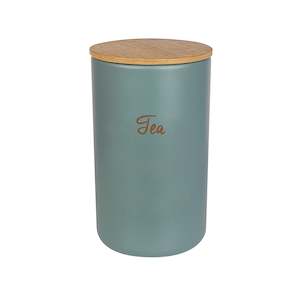 Storage: Storage Jar Tea 140x80mm Round Sage Green