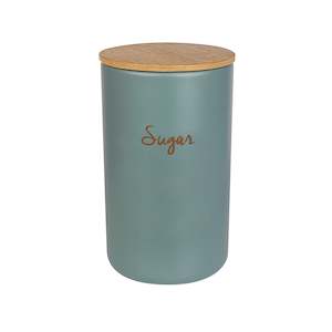 Storage: Storage Jar Sugar 140x80mm Round Sage Green