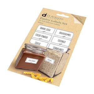 Di Antonio Pantry Labels Set of 56 White