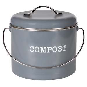 Compost Bin 220x180mm with Filters Brenton Grey
