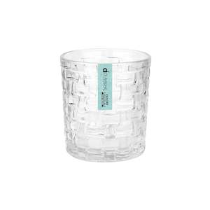 Drinkware: Tumbler Glass 275ml Lattice Valore Essentials