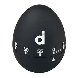 Timer Novelty Egg Shape 75x60mm Black