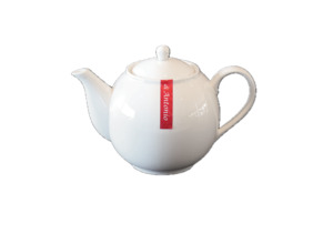 Porcelain: Teapot 1L Round 6 Cup Porcelain