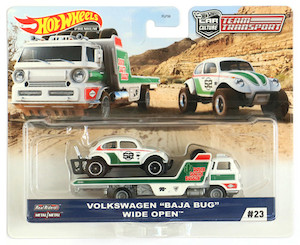 Products: HW Team Transport 23 Volkswagen Baja Bug Wide Open Diecast Collectables