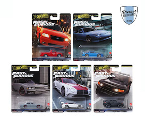 Products: Fast & Furious Premium Mix 4, 2024 (956H) Set of 5 Diecast Collectables