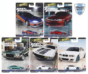 Products: HW Fast & Furious Premium Mix 2, 2024 (956F) Set of 5 Diecast Collectables