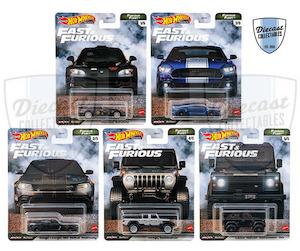 Products: HW Fast & Furious, Furious Fleet, Set of 5 (2021) Diecast Collectables