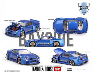 Kaido House 158 Nissan Skyline GT-R (R34) Kaido Works Shinjuku V2 Diecast Collectables