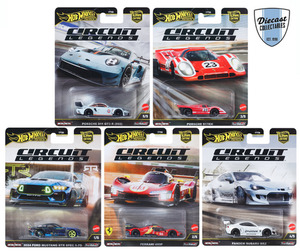 Diecast Collectables Nz: Circuit Legends - set of 5 - Car Culture 2025 Diecast Collectables