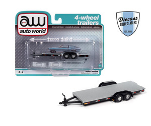 Products: Auto World 4 Wheel Trailer - Silver Diecast Collectables
