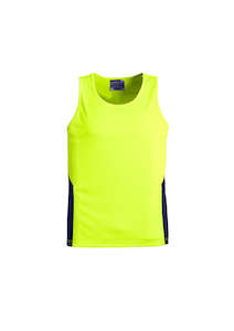 Screen Printing Embroidery Services Casual Clothing: Mens Hi Vis Squad Singlet