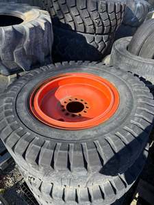 Heavy-Duty Puncture-Proof Wheel Loader Wheels (Set of 4) – 14.00-24 | Fits Hit&hellip;