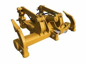 Excavator Attachments: Dozer Ripper Assembly CAT D6K