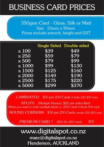 Business Cards Printing Henderson Auckland