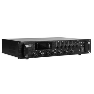 Mixer amplifier 6 zones,100V, 19", 3U, 500W (MX-5006M) - Artsound - Digital World