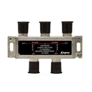 2/4 Way RF Splitter With Power Pass - Kingray Digital World Nz