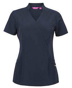 Medical: JB's Ladies NU Mandarin Collar Scrub Top - 4SMT1