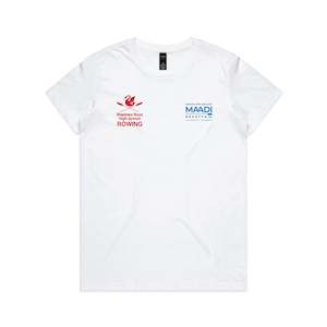 WBHS 2025 MAADI U18 Supporters Womens White Tee - WBR072