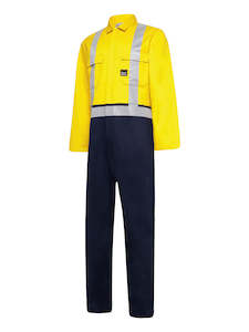 Day-Night Hi-Vis Cotton Zip Overall - N1228