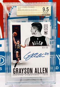 Panini Encased 2018-19 Red Rookie Auto BGS 9.5