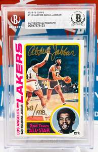 Topps 1978-79 Authentic Autograph BGS Authenticated #/1978