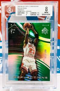 Upper Deck 2003-04 Triple Dimensions Reflections Emerald #/100 BGS 8