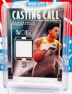 Singles: Panini Noir 2023-24 Casting Call Memorabilia RC Patch #/99