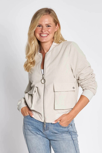 Julie Corduroy Jacket Grey – Zhrill