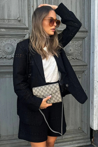 Alva Ellinor Blazer Black – Mos Mosh