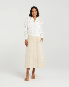 Skylar Bomber Ivory Florals – Et Alia