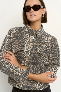 Products: Echo Animal Print Patch Pocket Denim Jacket – Among The Brave
