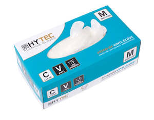 Clear Vinyl Low Powder Disposable Gloves (PACKET)