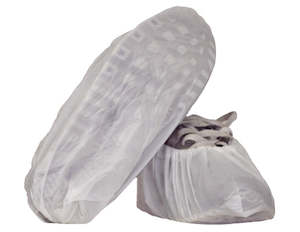 White PE Overshoe Waterproof Economy 406mm