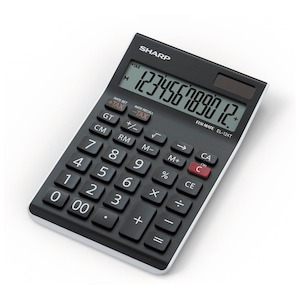 Sharp EL-124TWH Twin Power Desktop Tax Calculator