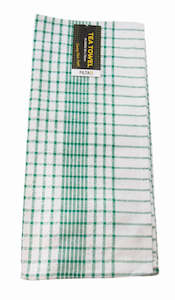 Food Service: Filta Cleaning Products Xl Commercial Cotton Tea Towel Green