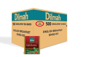 Food Service: Dilmah English Breakfast Enveloped Tea Bags Box 500