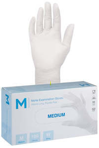Gloves 1: Nitrile White Gloves 5.0g Medium (1000 gloves)