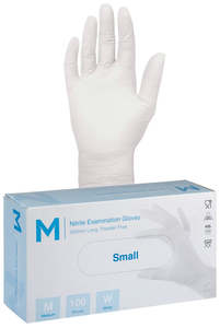 Gloves 1: Nitrile White Gloves 5.0g Small (1000 gloves)