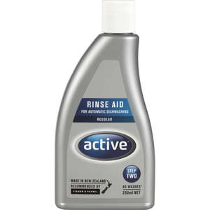 Active Dishwasher Rinse Aid Regular 250ml
